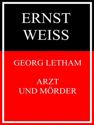 cover image of Georg Letham--Arzt und Mörder